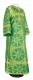 Clergy sticharion - Ouglich rayon brocade S4 (green-gold), Standard design