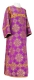 Clergy sticharion - Phebroniya rayon brocade S4 (violet-gold), Standard design