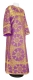 Clergy sticharion - Ouglich rayon brocade S4 (violet-gold), Standard design