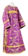 Clergy sticharion - Koursk rayon brocade S4 (violet-gold), Economy design