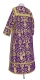 Clergy sticharion - Prestol rayon brocade S4 (violet-gold), Economy design