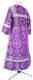 Clergy sticharion - Carpathian rayon brocade S4 (violet-silver) back, Standard design