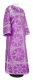 Clergy sticharion - Ouglich rayon brocade S4 (violet-silver), Standard design