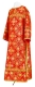 Clergy sticharion - Pskov rayon brocade S4 (red-gold), Standard design