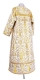 Clergy sticharion - Prestol rayon brocade S4 (white-gold) (back), Standard design