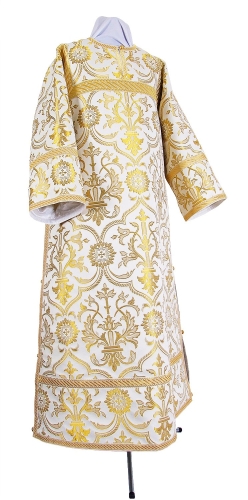 Clergy stikharion - rayon brocade S4 (white-gold)