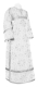 Clergy sticharion - Pochaev rayon brocade S4 (white-silver), Standard design