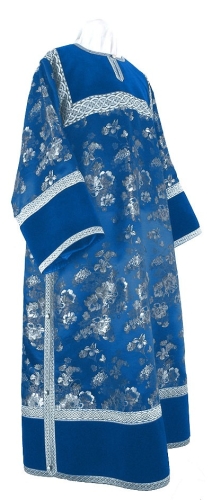 Clergy stikharion - rayon Chinese brocade (blue-silver)