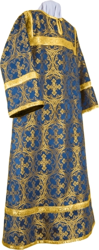 Altar server stikharion - metallic brocade B (blue-gold)