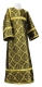 Altar server stikharion - Old-Greek metallic brocade B (black-gold), Standard design