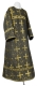 Altar server sticharion - Polotsk metallic brocade B (black-gold), Economy design