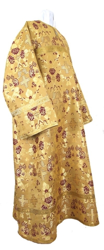 Altar server stikharion - metallic brocade B (yellow-claret-gold)