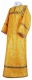 Altar server sticharion - Czar's Cross metallic brocade B (yellow-gold), Standard cross design