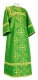 Altar server stikharion - Alania metallic brocade B (green-gold) back, Standard design