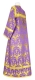 Altar server sticharion - Vinograd metallic brocade B (violet-gold) (back), Economy design