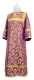 Altar server stikharion - Venets metallic brocade B (violet-silver), Economy design