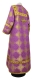 Altar server stikharion - Kolomna metallic brocade B (violet-silver) back, Standard design