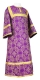 Altar server stikharion - Altaj metallic brocade B (violet-silver), Standard design