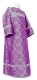 Altar server sticharion - Kazan metallic brocade B (violet-silver), Standard cross design