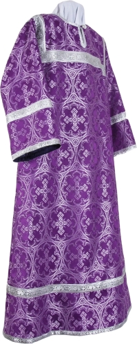 Altar server stikharion - metallic brocade B (violet-silver)