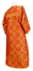 Altar server stikharion - Kazan metallic brocade B (red-gold) back, Standard design