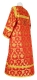 Altar server sticharion - Loza metallic brocade B (violet-gold) (back), Economy design