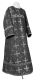Altar server sticharion - Polotsk metallic brocade B (black-silver), Economy design