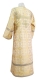 Altar server stikharion - Sebastian metallic brocade B1 (white-gold) back, Standard design