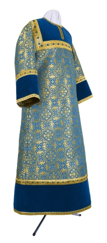 Altar server stikharion - metallic brocade BG1 (blue-gold)