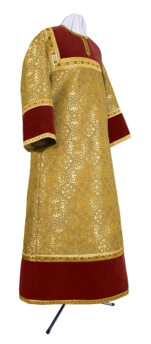 Altar server stikharion - metallic brocade BG1 (yellow-claret-gold)