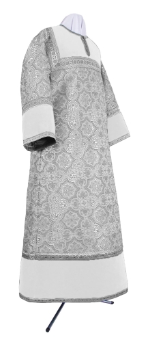 Altar server stikharion - metallic brocade BG1 (white-silver)