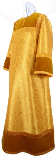 Altar server stikharion - metallic brocade BG2 (yellow-claret-gold)