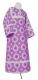 Altar server sticharion - Philaret metallic brocade BG2 (violet-silver), Economy design