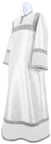 Altar server stikharion - metallic brocade BG2 (white-silver)