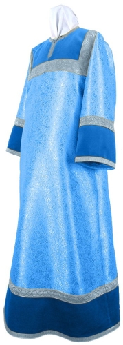 Altar server stikharion - metallic brocade BG5 (blue-silver)