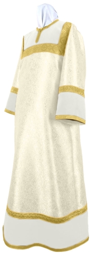 Altar server stikharion - metallic brocade BG6 (white-gold)