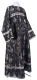 Altar server stikharion - rayon brocade S2 (black-silver)