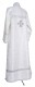 Altar server sticharion - Old-Greek rayon brocade S2 (white-gold) back, Standard design