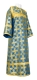 Altar server sticharion - Pokrov rayon brocade S3 (blue-gold), Economy design