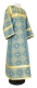 Altar server sticharion - Shouya rayon brocade S3 (blue-gold), Economy design