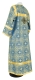 Altar server sticharion - Shouya rayon brocade S3 (blue-gold) (back), Economy design