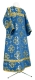 Altar server sticharion - Kostroma rayon brocade S3 (blue-gold), Economy design