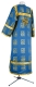 Altar server sticharion - Abakan rayon brocade S3 (blue-gold) (back), Economy design