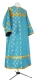 Altar server sticharion - Myra Licea rayon brocade S3 (blue-gold), Economy design