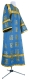 Altar server sticharion - Abakan rayon brocade S3 (blue-gold), Economy design