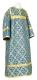 Altar server sticharion - Ostrozh rayon brocade S3 (blue-gold), Economy design