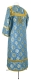 Altar server sticharion - Myra Lycea rayon brocade S3 (blue-gold) (back), Economy design