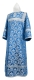 Altar server sticharion - Venets rayon brocade S3 (blue-silver), Economy design