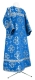 Altar server sticharion - Kostroma rayon brocade S3 (blue-silver), Economy design