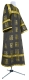 Altar server sticharion - Abakan rayon brocade S3 (black-gold), Economy design